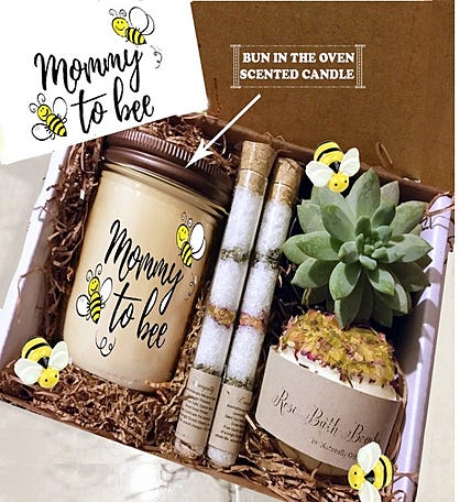 Mommy To Be Succulent & Spa Gift Box